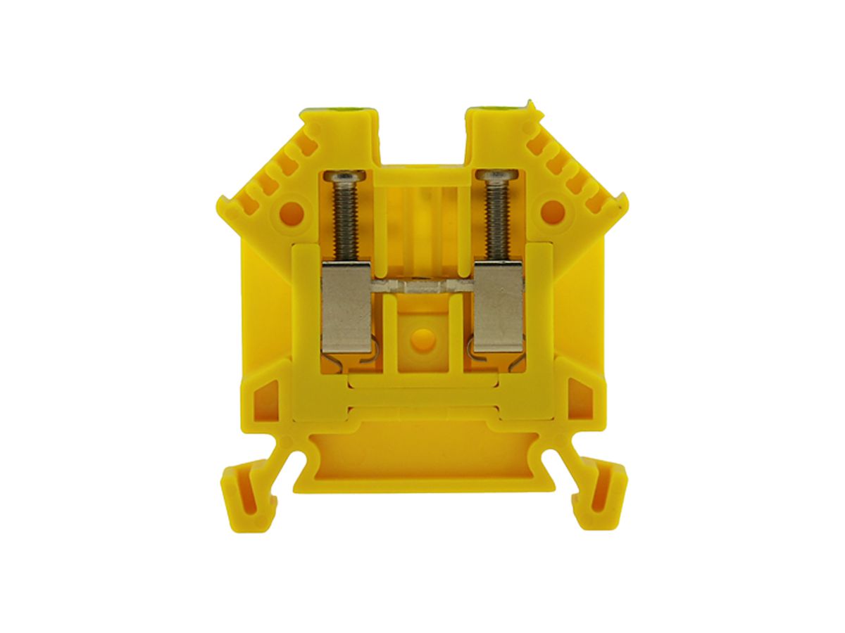 Durchgangs-Reihenklemme Woertz Ex 0.5…2.5mm² 24A 1000V Schraub.2×1 TH35 gn/gb