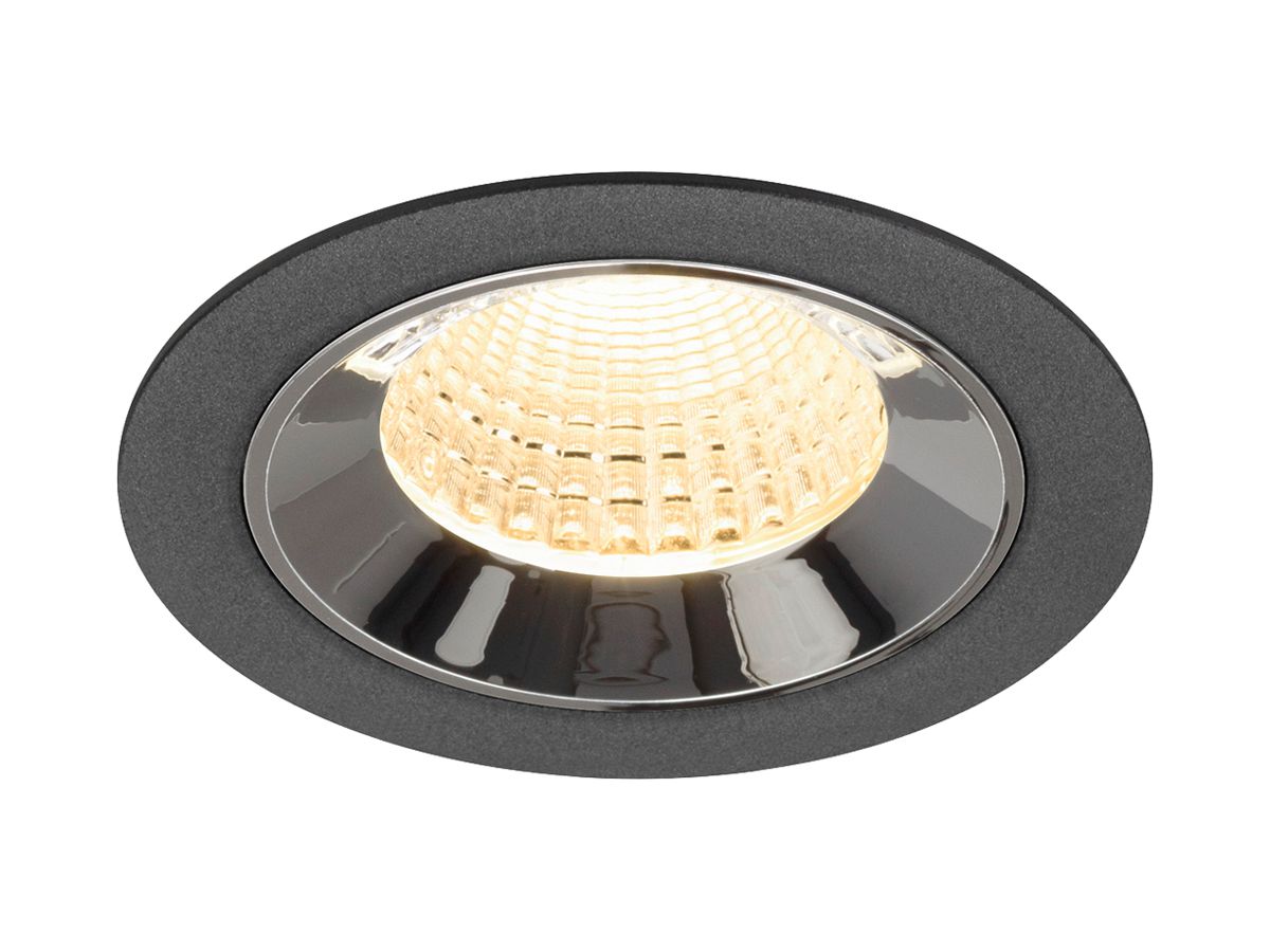 LED-Downlight SLV NUMINOS M 12W 1800lm 3000K WB DALI Ø90 sz/cr