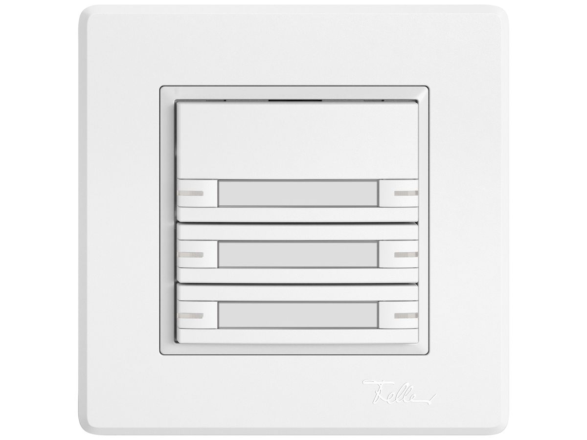 UP-KNX-Taster RGB EDIZIO.liv SNAPFIX® Temperaturfüh.RGB-LED Pap.6×T 1-Tbed.ws