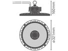 LED-Hallenstrahler LEDVANCE HIGH BAY 150W 26250lm 840 IP66 70° 0-10V Ø321 sz