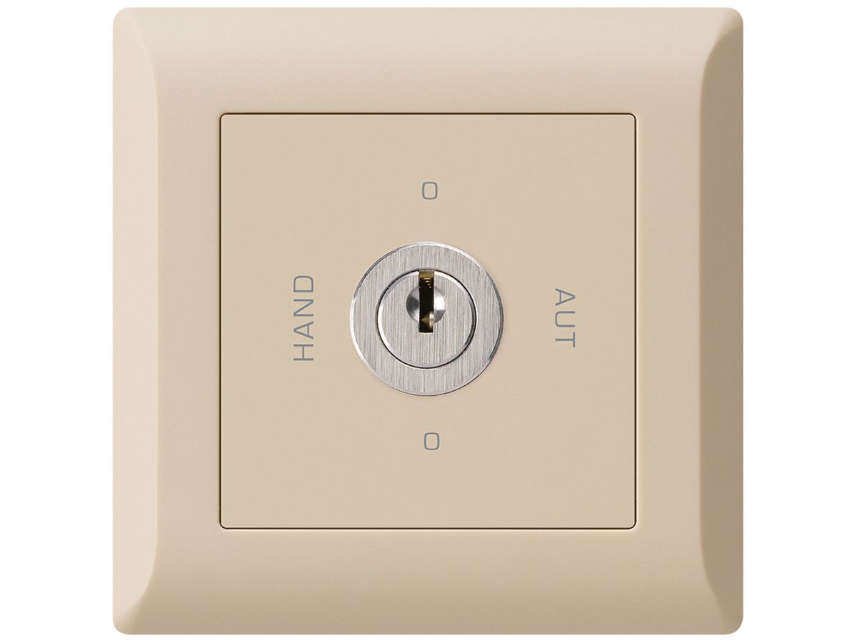 UP-Drehschalter 0-Hand-0-Aut kallysto.line 2/1L beige mit Schloss