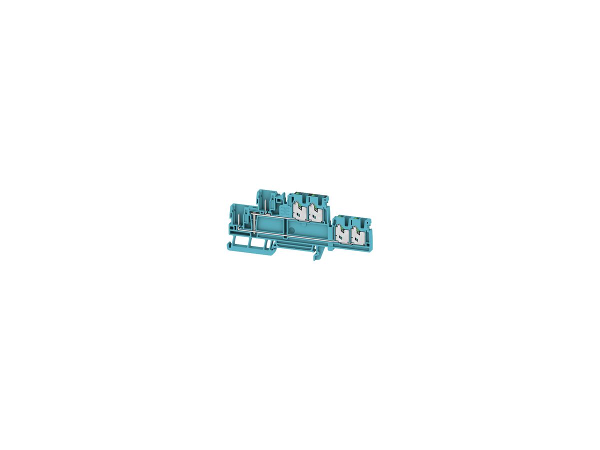 Durchgangs-Reihenklemme WM SPGTB 2.5 2T VL 6C/2 BL 2.5mm² 3×2 DIN35 bl