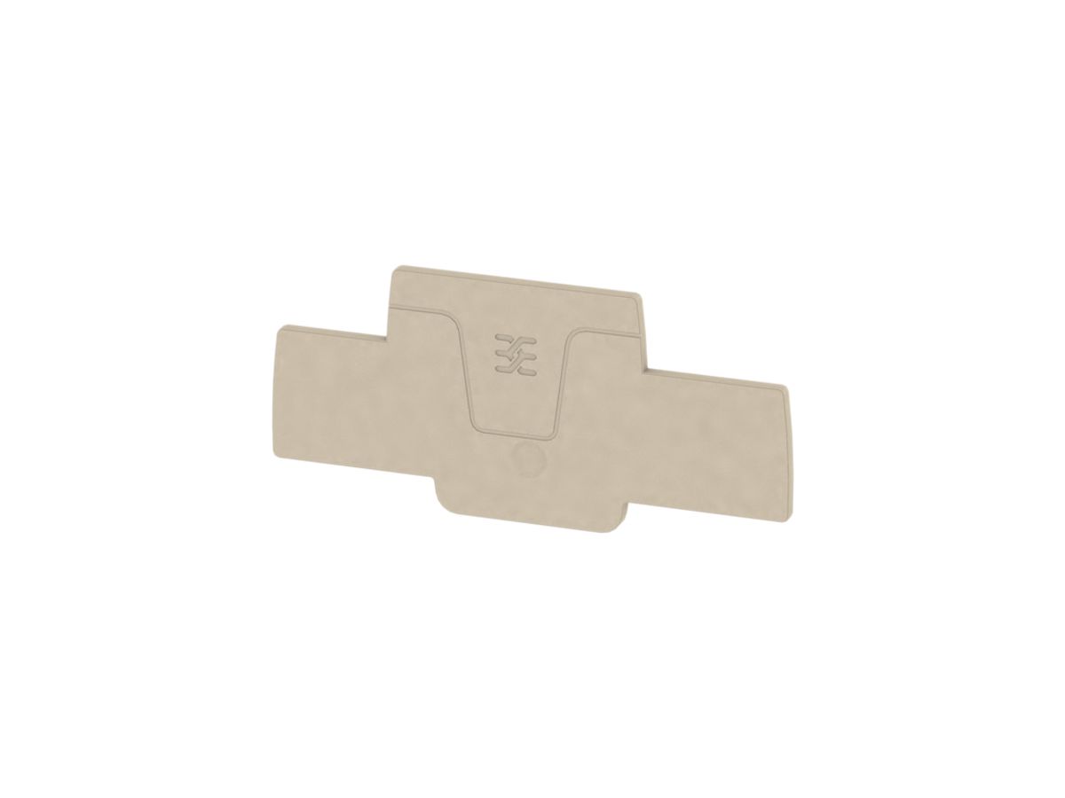 Abschlussplatte Weidmüller A-Reihe AEP 2C 1.5 82×2mm, beige