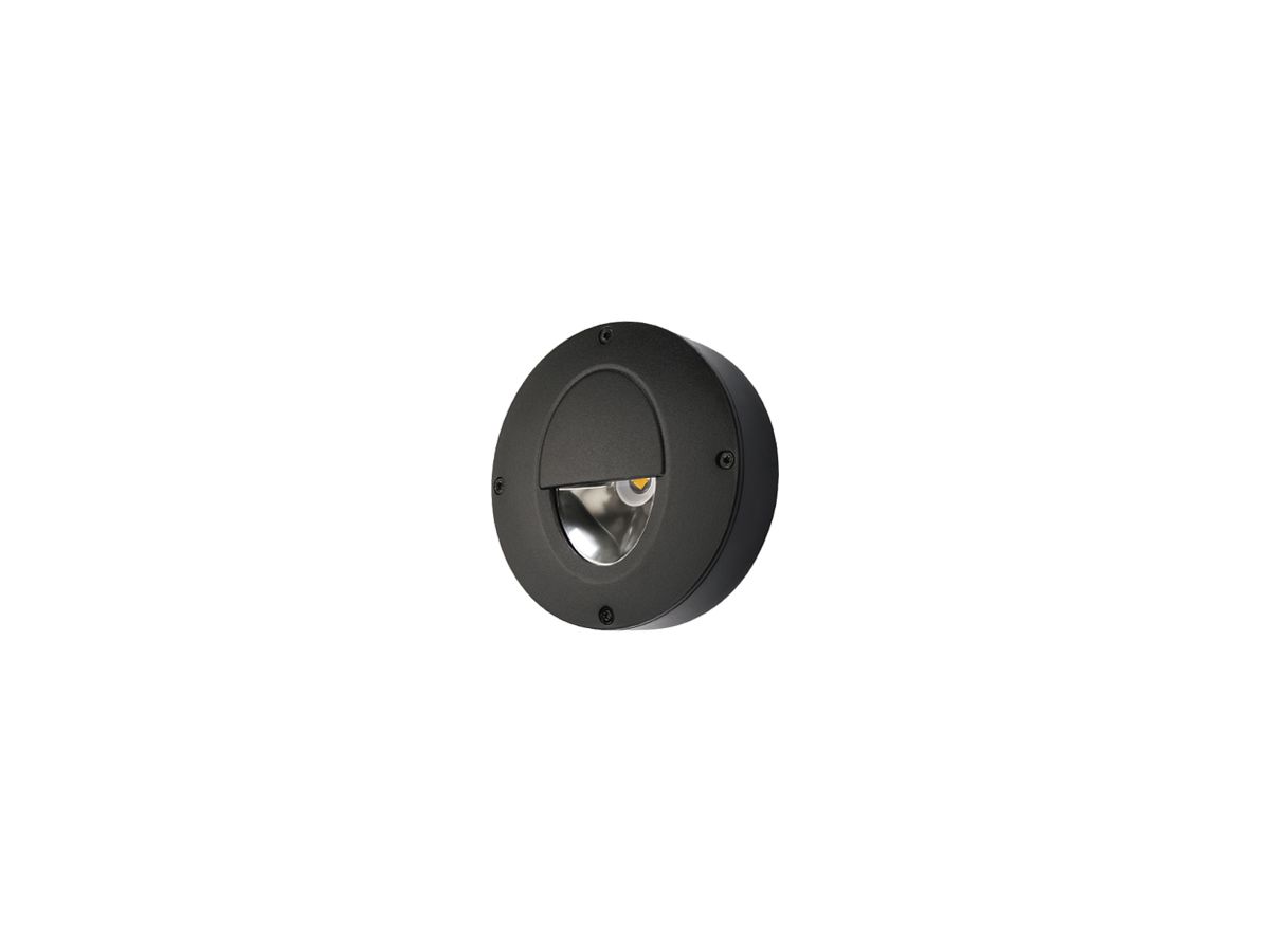 LED-Anbauleuchte SG Callisto 3W 110lm 840 IP65 DIM Ø110mm schwarz