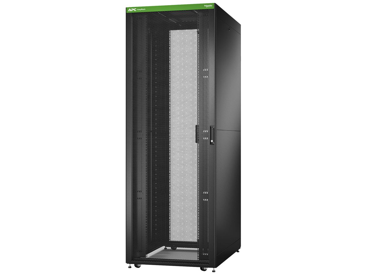 Netzwerkschrank Easy Rack 800mm/48HE/1200mm mit Seitenwände schwarz