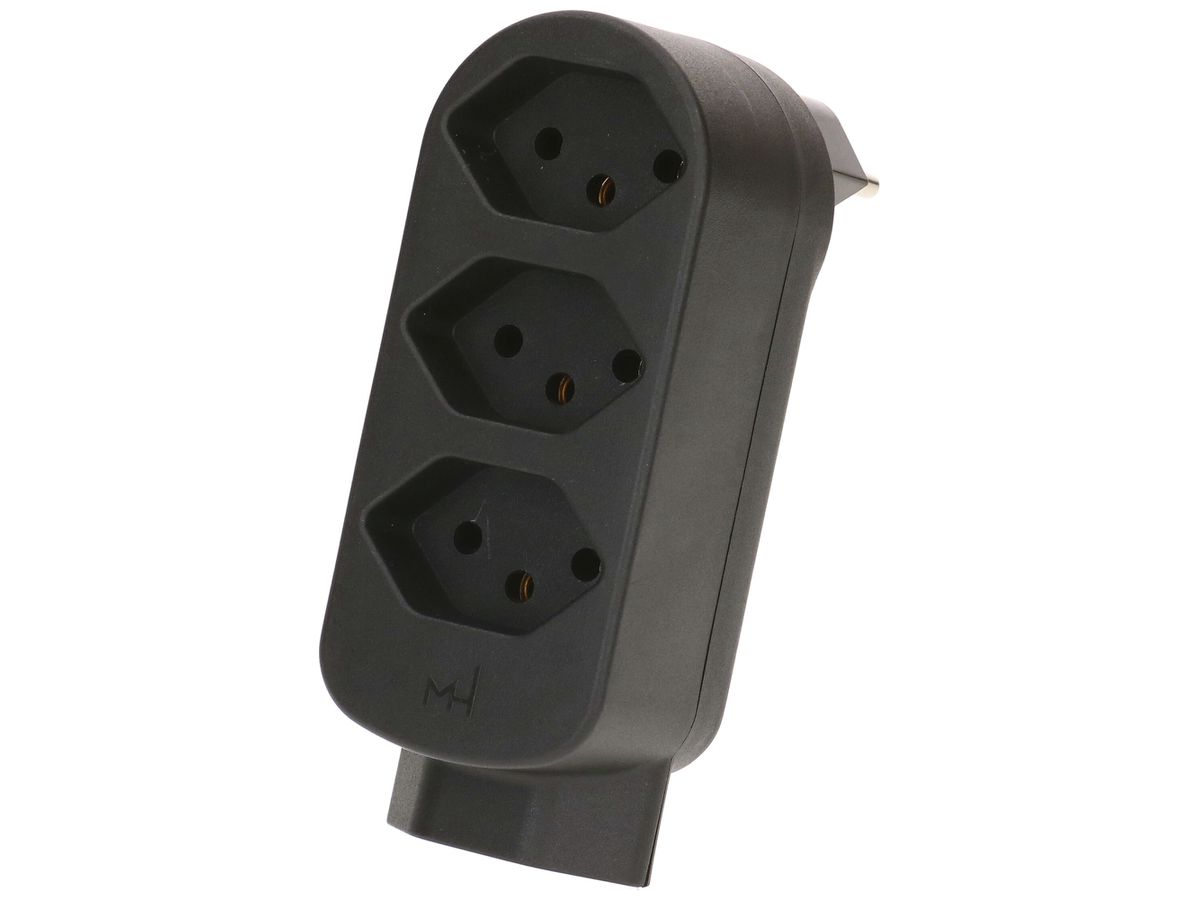 Mehrfach-Stecker MAX HAURI ADAPT SPLIT 10A 4×T13 sz