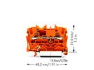 Durchgangsklemme WAGO TOPJOB-S 1.5mm² 2L orange Serie 2001