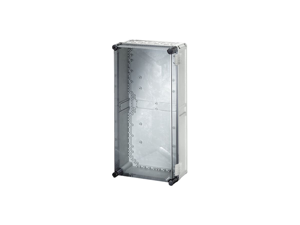 Apparategehäuse grau MI 9400 leer mit Deckel transparent, 600×300×170