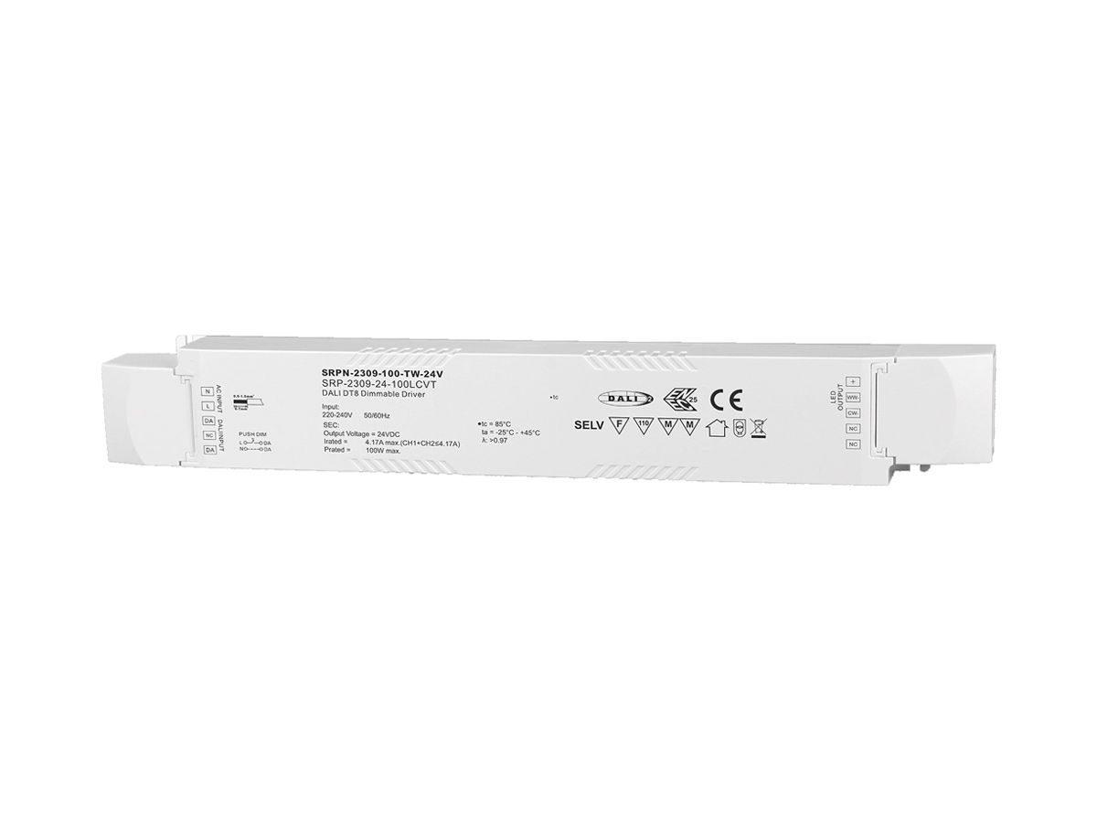 LED-Betriebsgerät SUNRICHER SRP-2309 0…100W 24V 0…4170mA DALI DIM