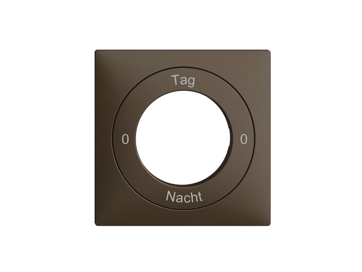 Frontset 0-Tag-0-Nacht EDIZIOdue coffee 60×60mm für Schlüsselschalter