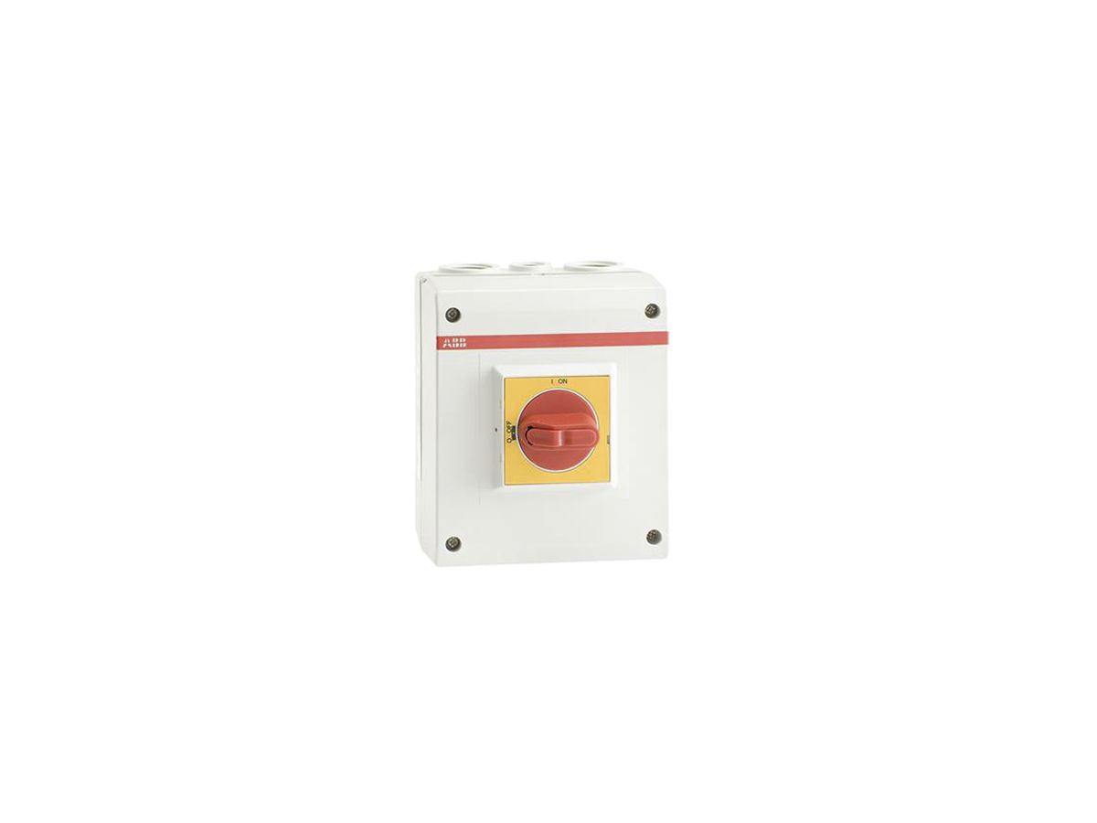 AP-Sicherheitsschalter ABB 6-polig 16A 400V hellgrau-rt-gelb