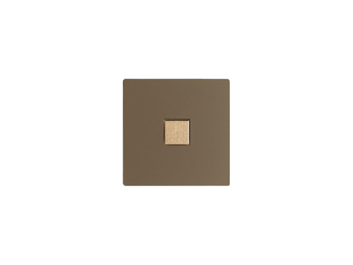 Abdeckset EDIZIOdue elegance für 1×Taster hazel