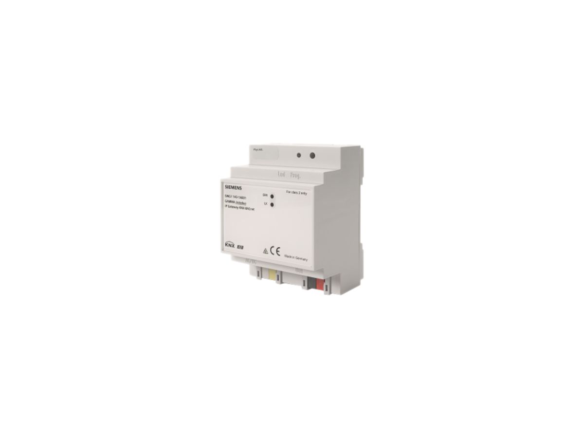 REG-Schnittstelle KNX/BACnet Siemens N143 4TE 12…24VDC