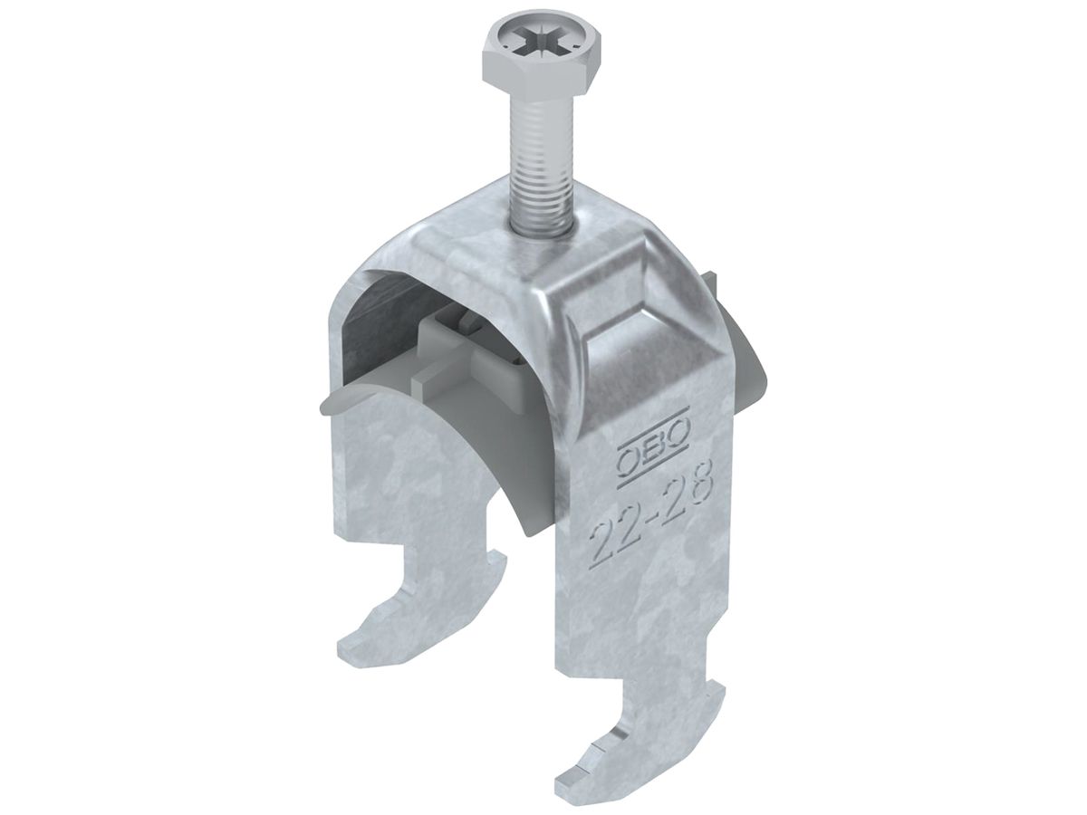 Schnellverleger BET 2056 H-Fuss Kunststoff 22…28mm 1×Kabel Stahl tfZn