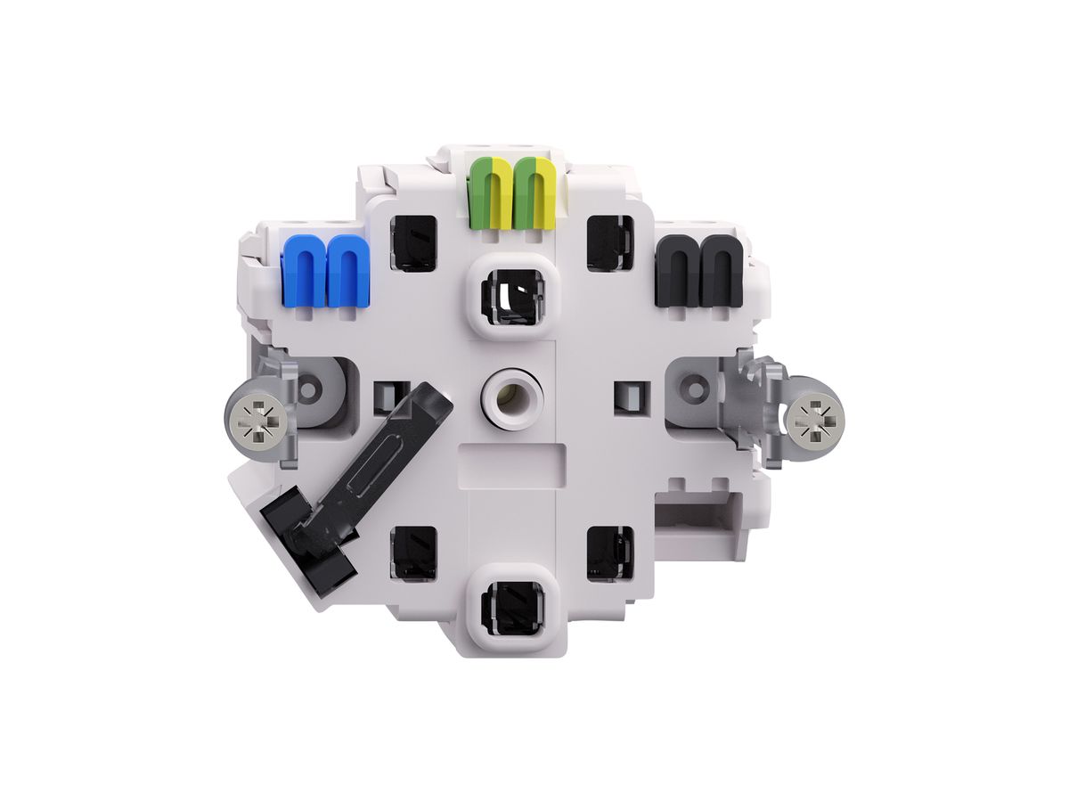 Einsatz Steckdose FH 2×T23 16A mit LED grün mit Steckklemmen
