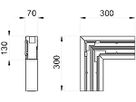 Flachwinkel Bettermann GKH-F 70×130mm PC/ABS fallend/steigend reinweiss