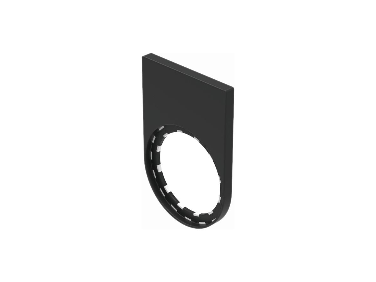 Schildträger EAO45 schwarz für Sch.27×12.5mm, zu kleben