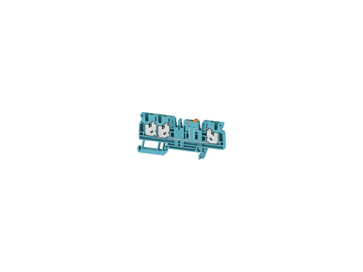 Messtrenn-Reihenklemme WM SDT 3C 0.5…2.5mm² 20A/500V Snap-in TH35 bl