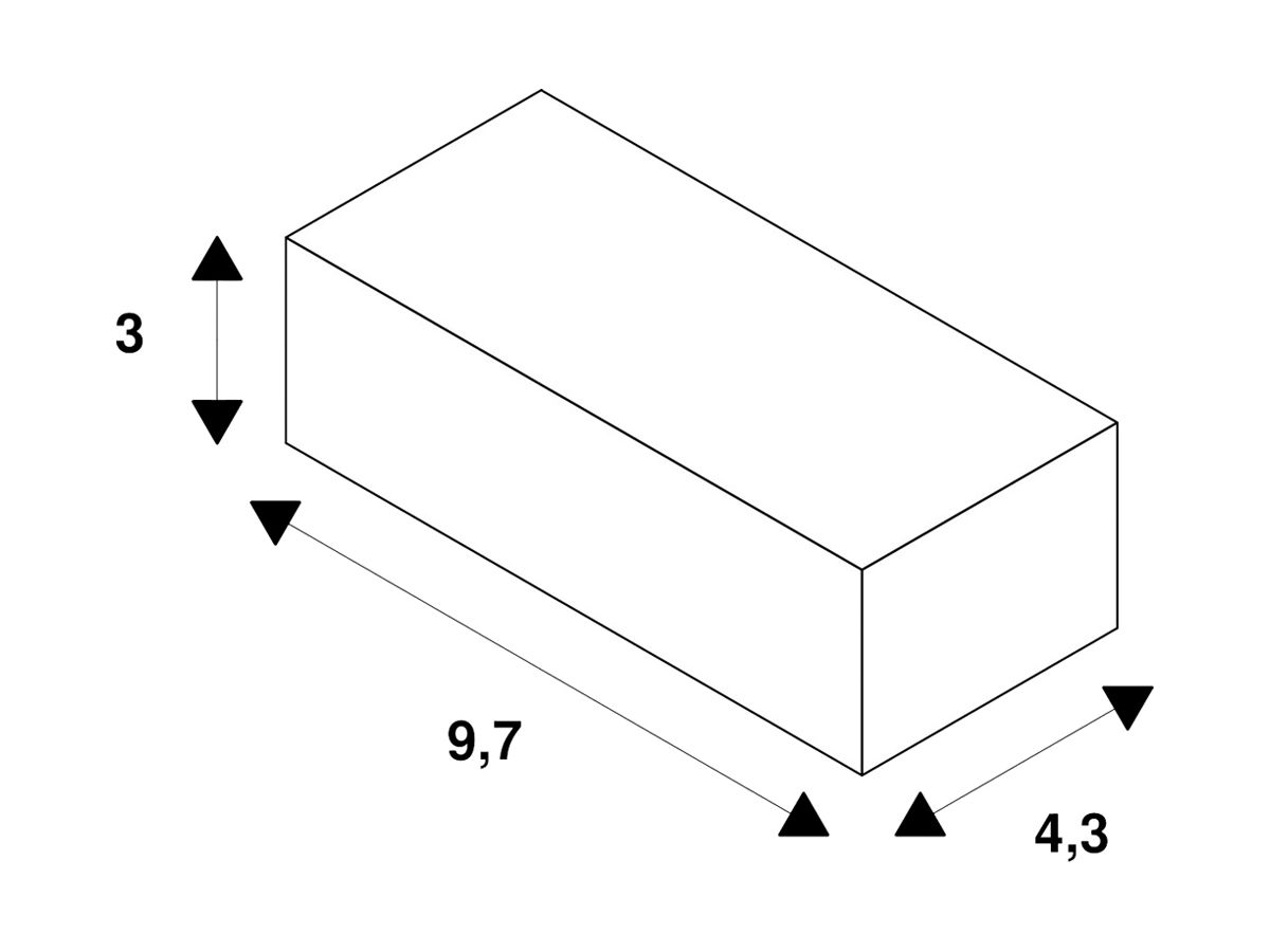 LED-Betriebsgerät SLV 28.8…53.2W 59V 650…1400mA DALI 97×43×30mm