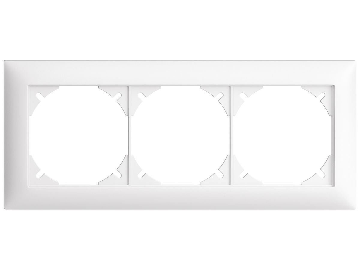 UP-Kopfzeile EDIZIOdue SNAPFIX® 1×3 horizontal 197×77mm weiss