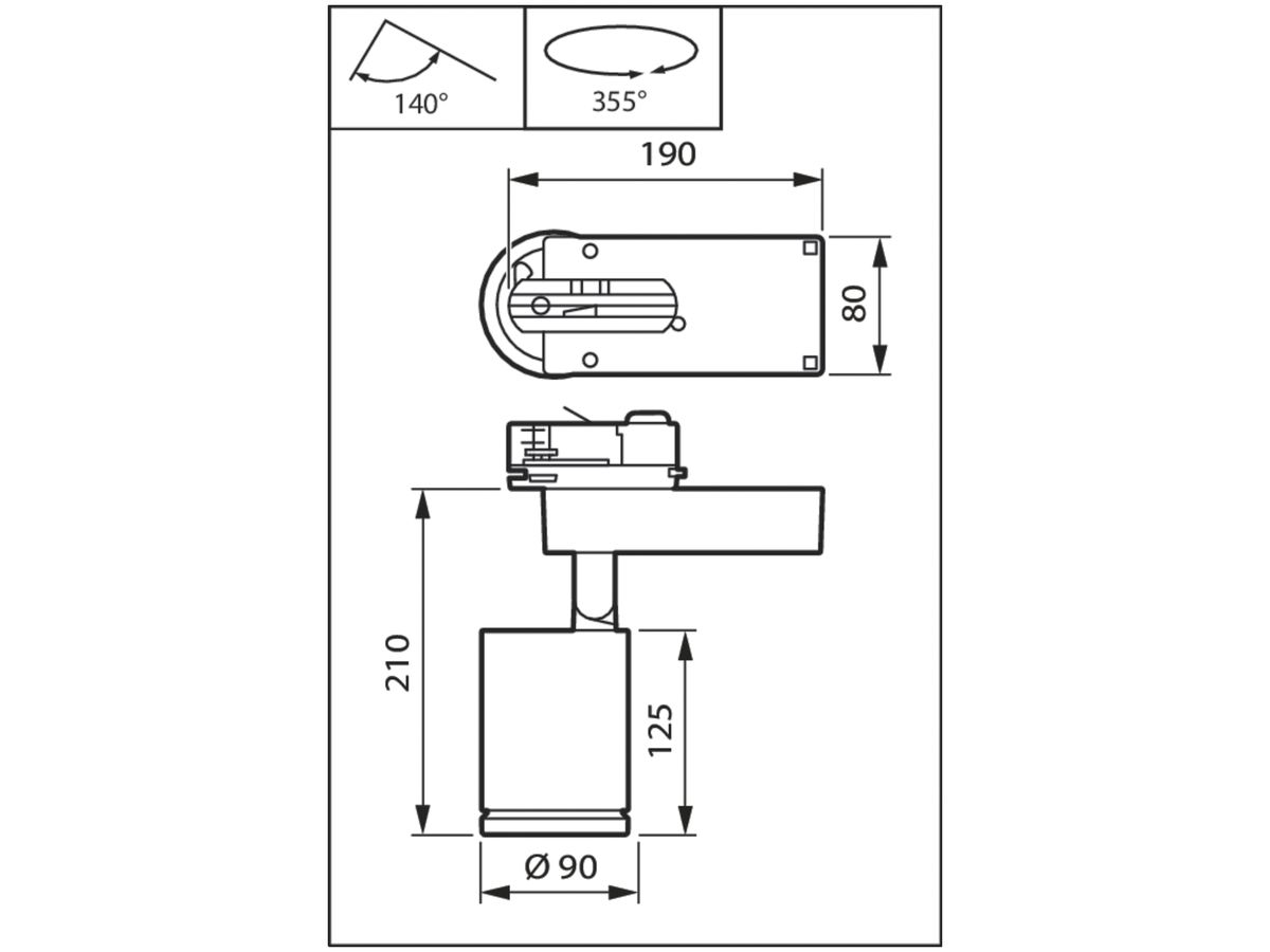 LED-Spot Philips ST770T für Schiene, 930, 2600lm, 24° weiss