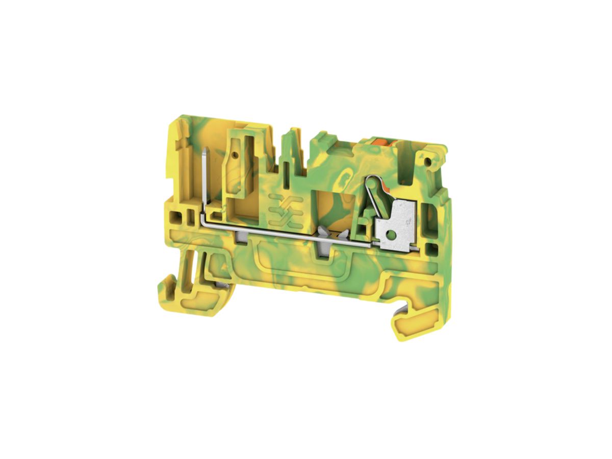 Schutzleiter-Reihenklemme Weidmüller APGTB PUSH IN 2.5mm² grün-gelb