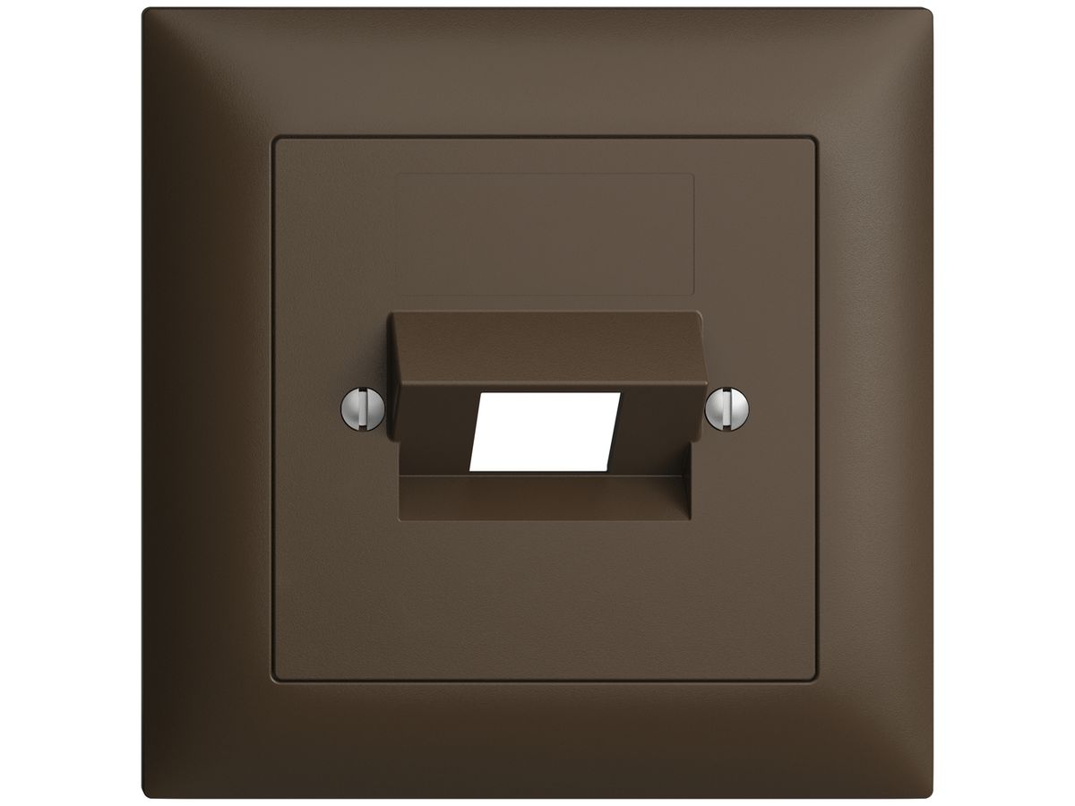 Frontset EDIZIOdue coffee 88×88mm 1×RJ45