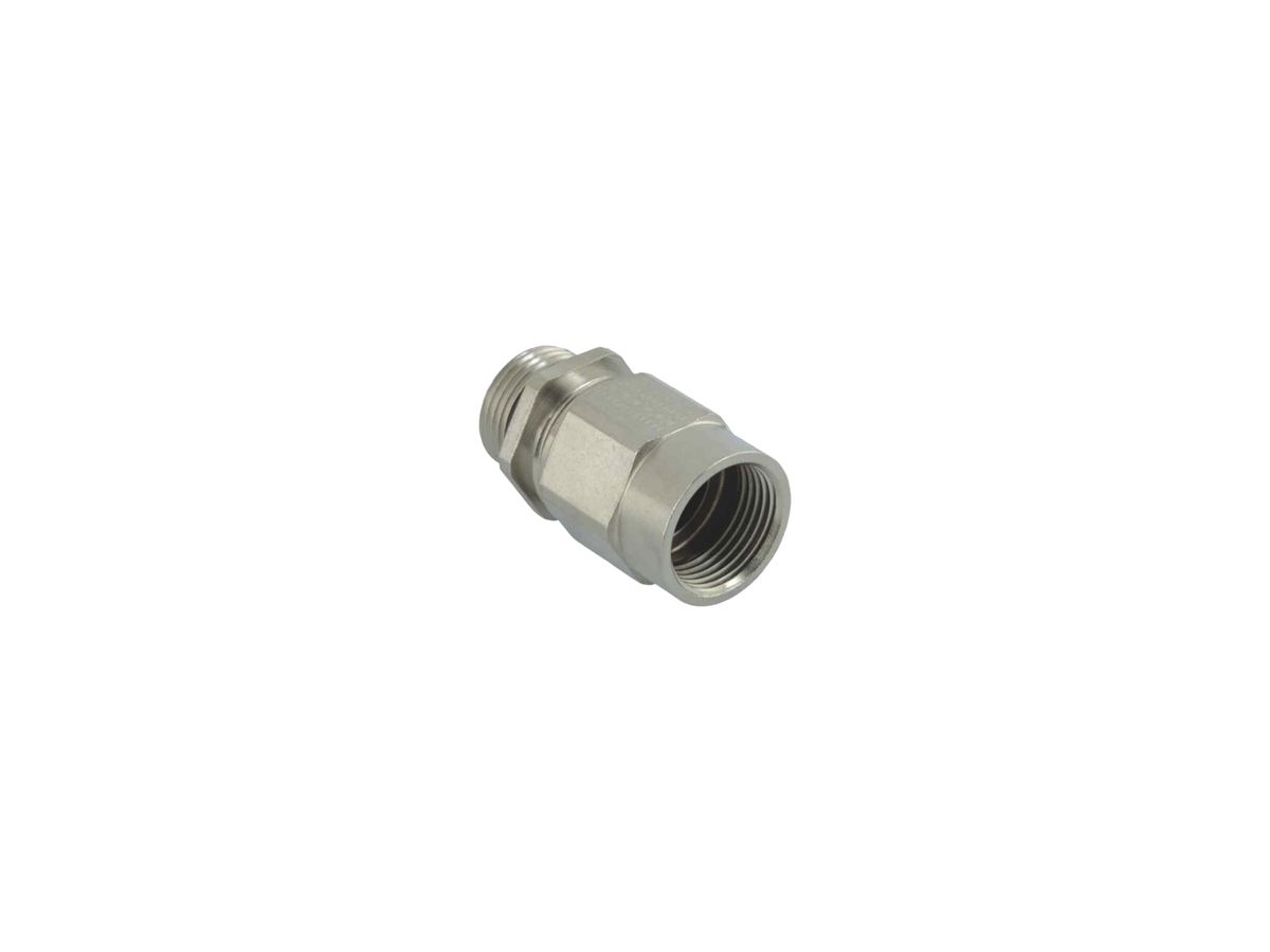 Adapter AGRO 2×M25 Ø16.0…19.0mm Messing vernickelt