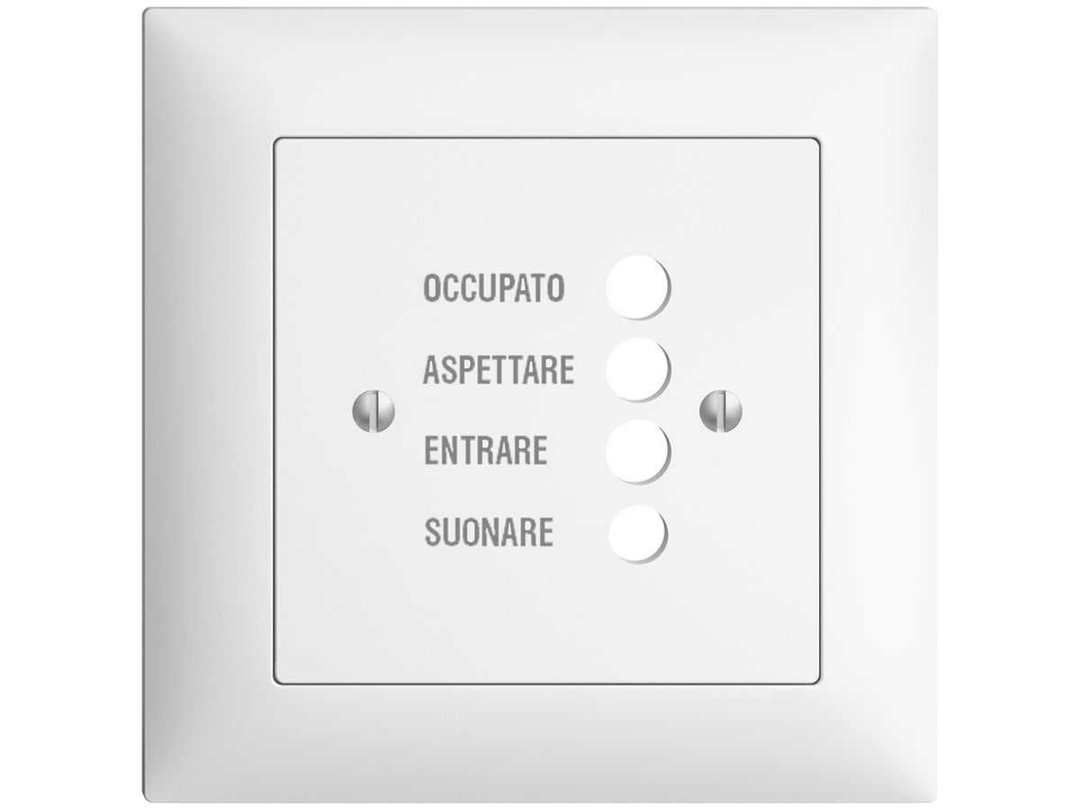UP-Frontset EDIZIOdue weiss 88×88mm für Türstation 1334.I