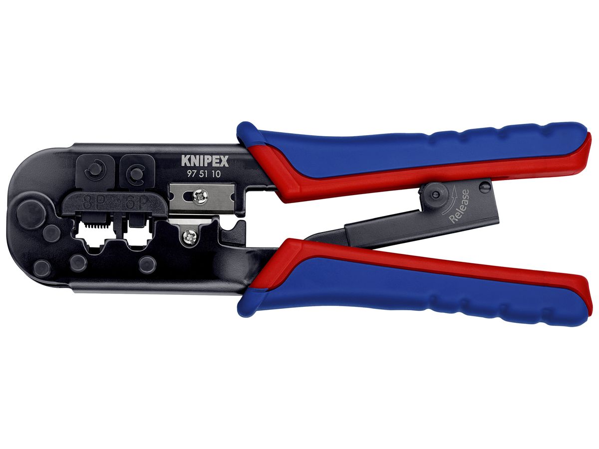 Crimpzange KNIPEX für Westernstecker, 190mm