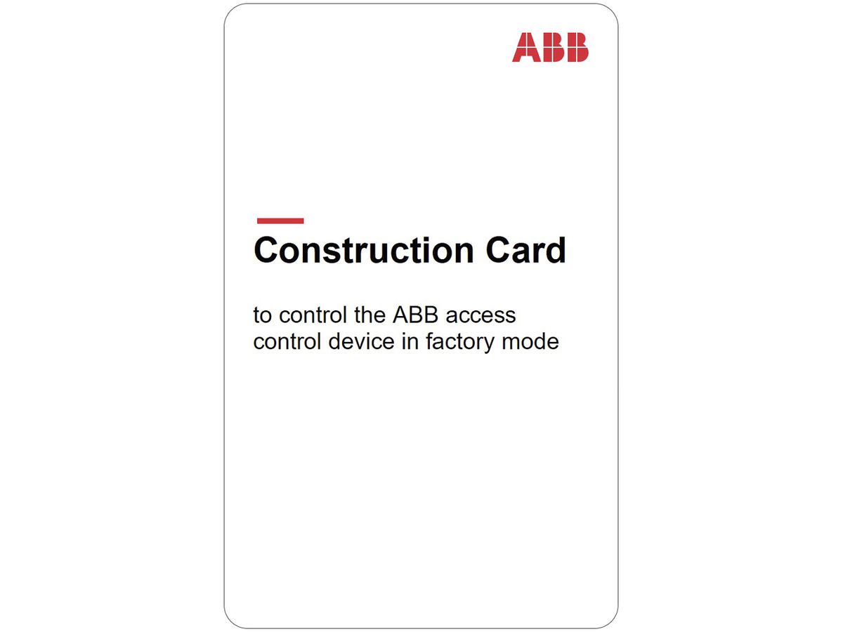 Transponder-Karte ABB-AccessControl "Construction Card"