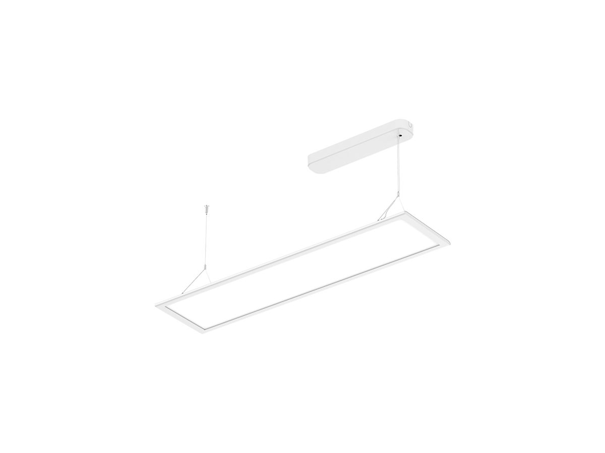 LED-Pendelleuchte DOTLUX FLATtwice 40W 4200lm 4000K weiss