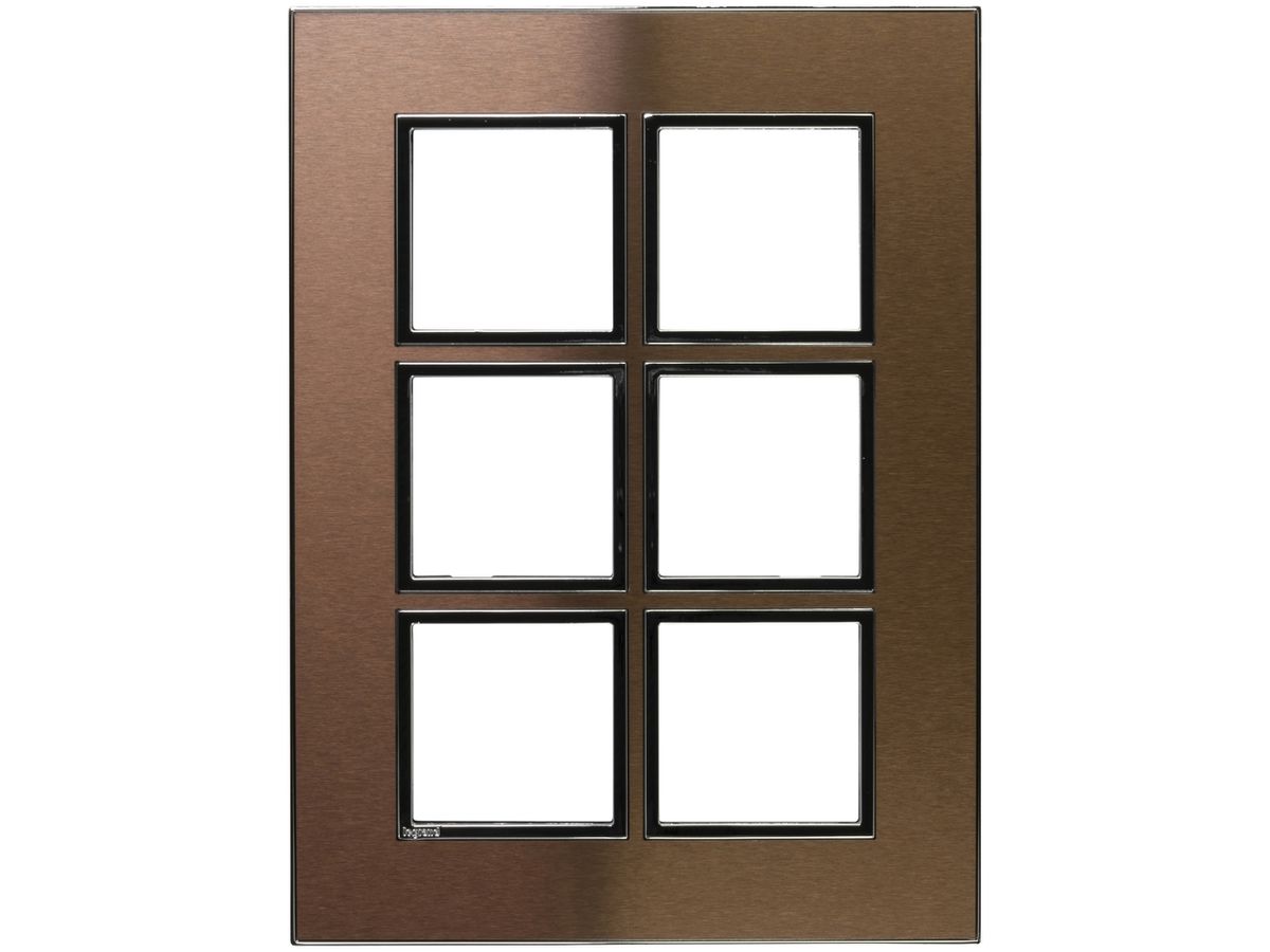 Abdeckrahmen ATO 2×3 Modul, pink champagne brushed