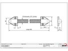 Kabelübergang-Set 800mm, Ø14/11mm, Messing/Kunststoff