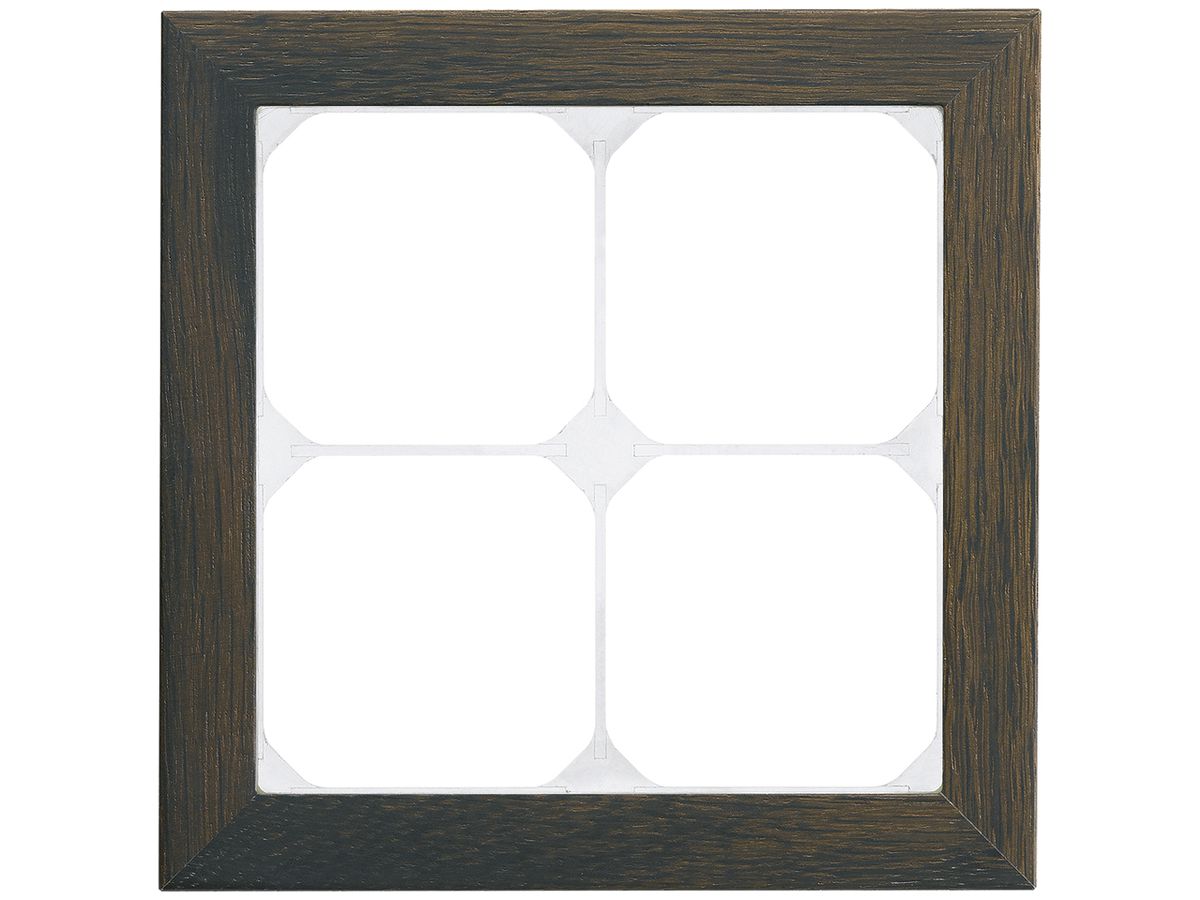 Abdeckrahmen KAL.art 2×2 154×154mm Räuchereiche