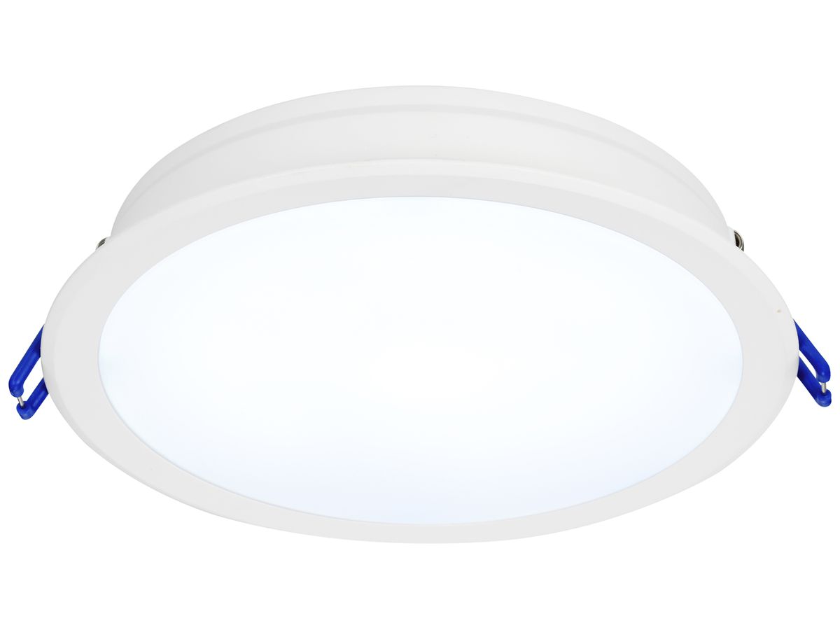 LED-Downlight Sylvania SYLDWN 15W 1500lm RGBW 827…865 110° DIM Ø167mm weiss