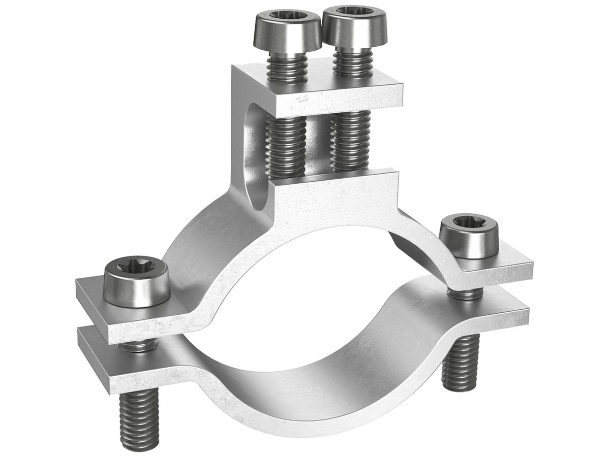 Erdleitungsbride AGRO 1…1 1/4" (33.5…41.9mm), 1×4…50mm²/Ø8mm