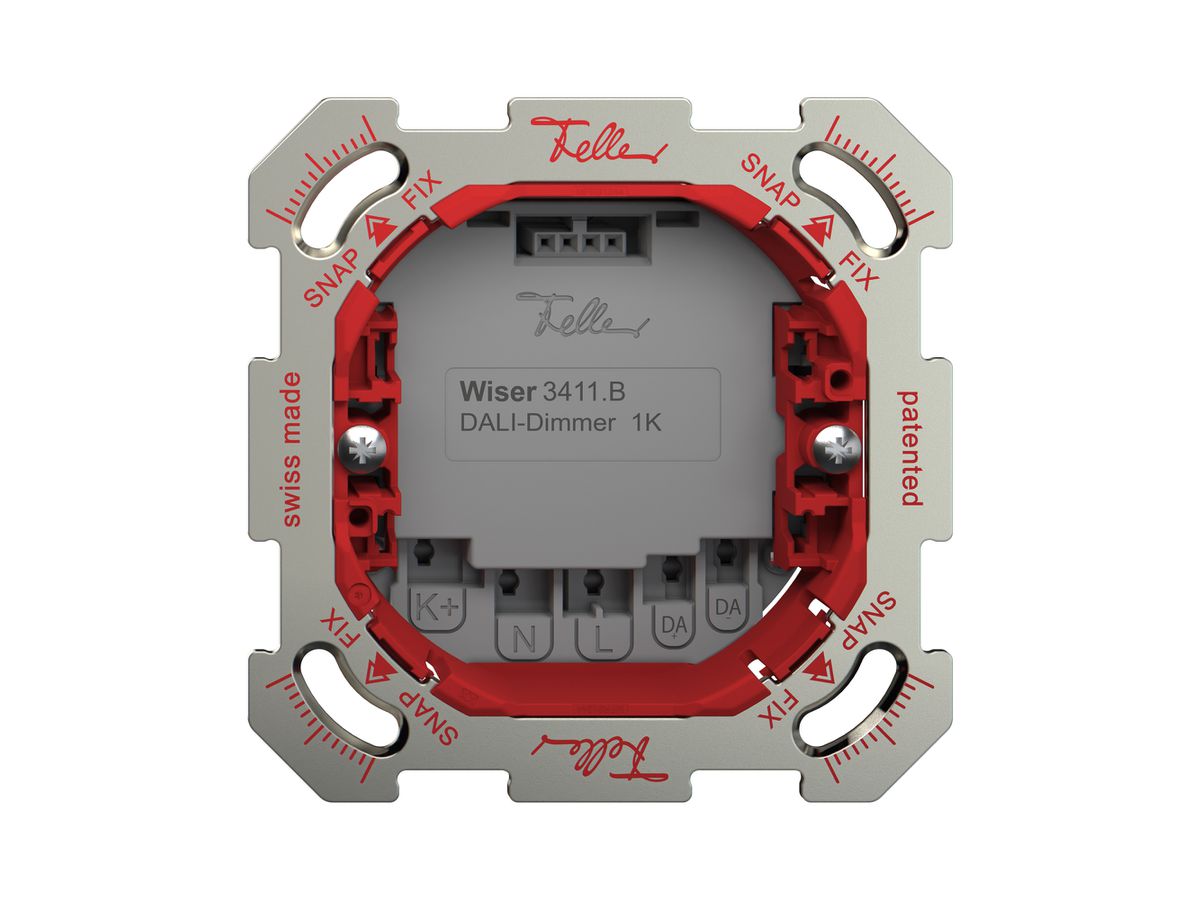 UP-Funktionseinsatz Dimmer DALI 1K Wiser SNAPFIX® DALI-2 zertif.Bef.-Platte