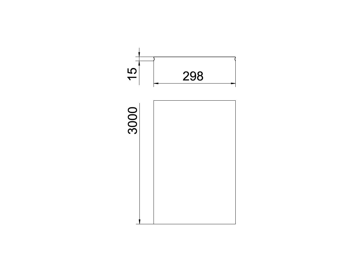 Deckel Bettermann rastbar für Gitterrinne 300×3000, A2, 1.4301, 2B