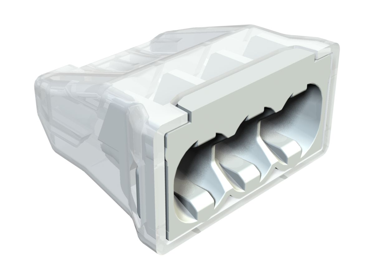 Verbindungsklemme Bettermann 3P 0.5…2.5mm² hellgrau