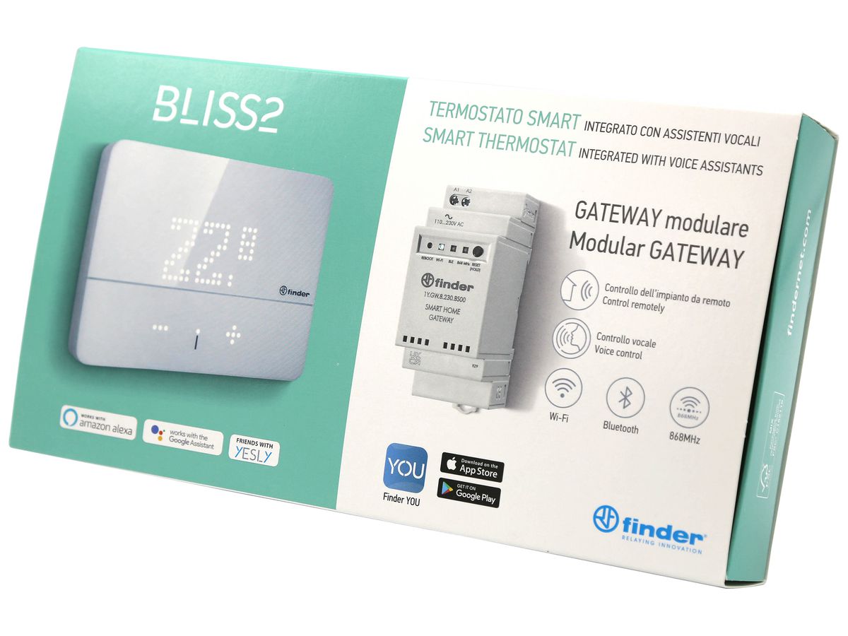 Raumthermostat-Set Finder smart BLISS2 1C.B1+Gateway YESLY 2.GEN 1Y.GW