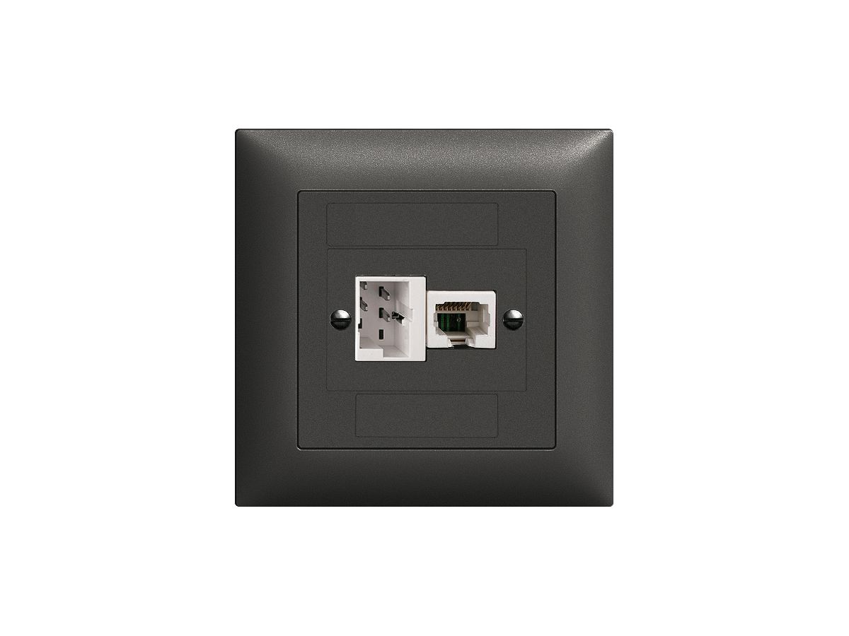 UP-Dose xDSL RJ45/TT83 schwarz, ITplus EDIZIOdue mit Filter