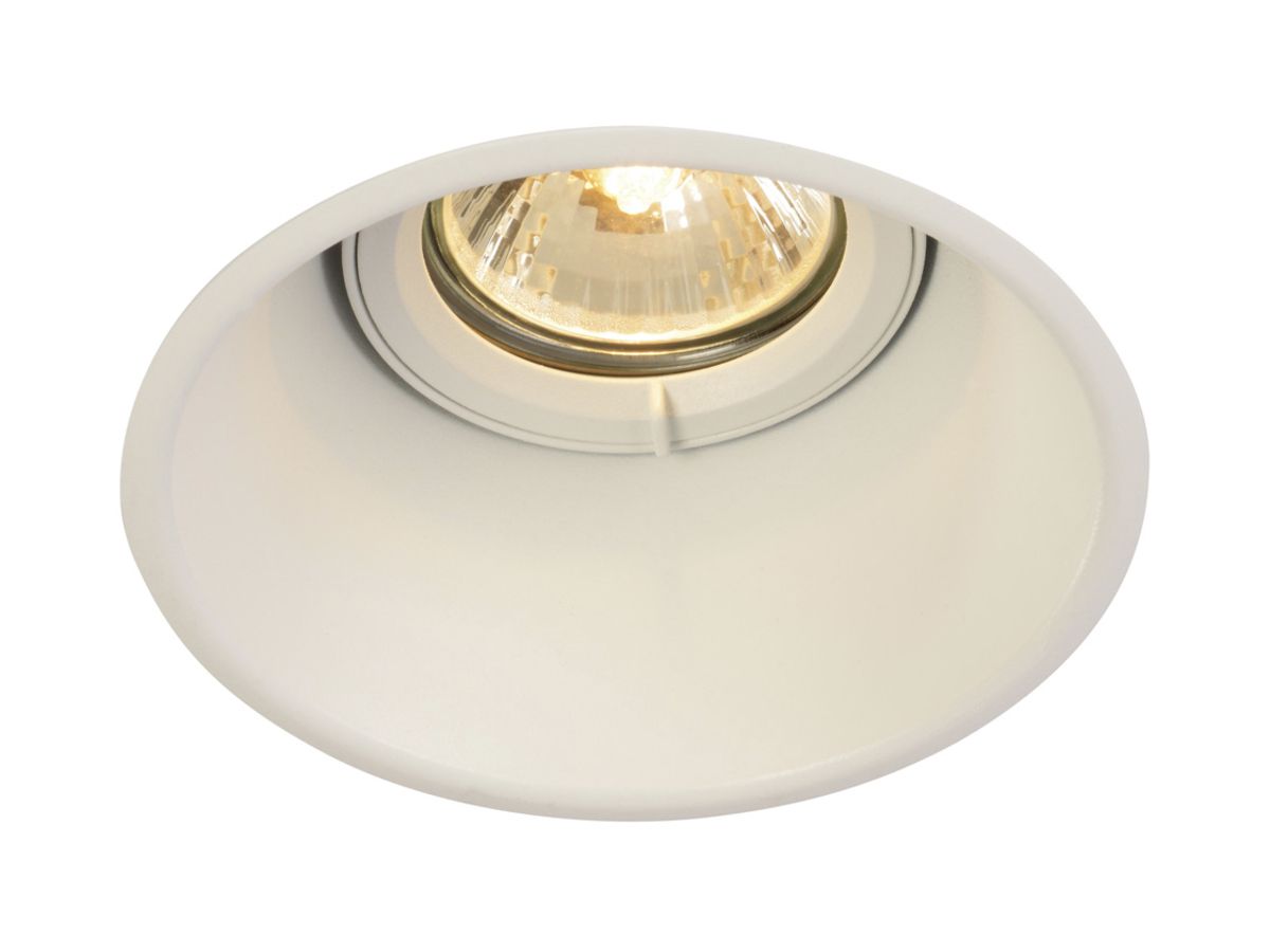 EB-Downlight SLV HORN-T, GU10 50W IP20 mattweiss