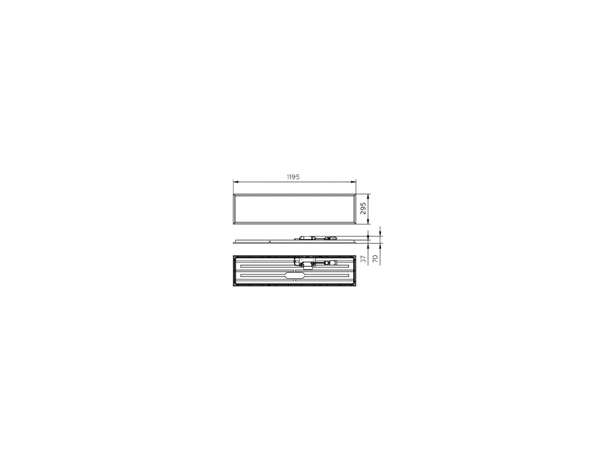 LED-Panelleuchte Philips RC132V OC 28.5W 3600lm 4000K DIM 0.3×1.2m weiss