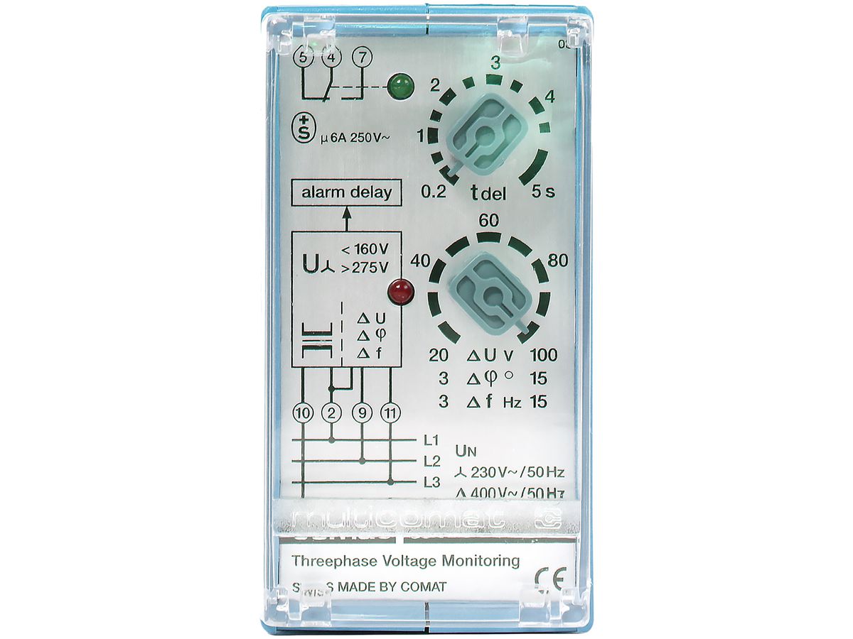 Spannungs- und Drehfeldüberwachung ComatReleco SSU33L, 400VAC