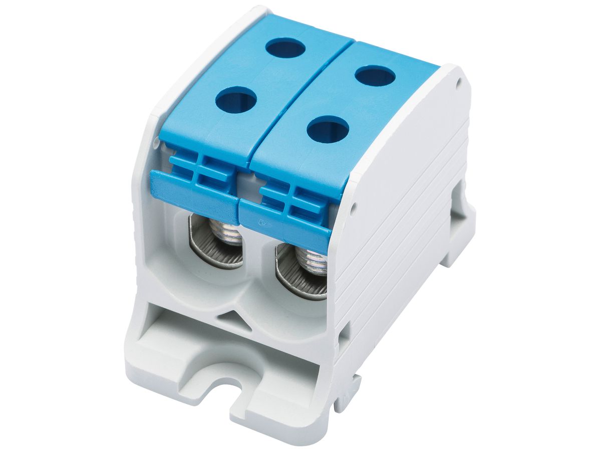 Verteilerblock Bals RKA 50 1P 150A 2×Eingang 2×Ausgang 4…50mm² blau