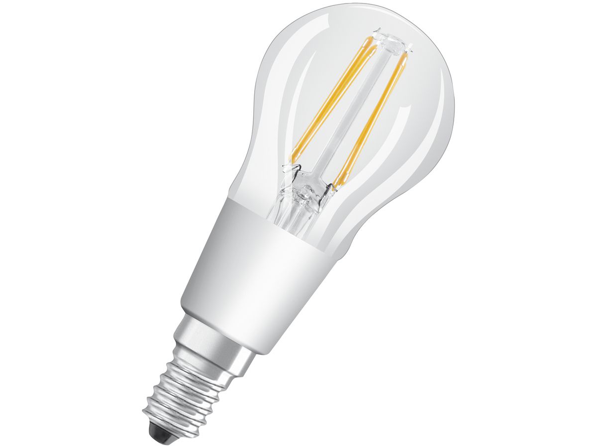 LED-Lampe SUPERSTAR CLASSIC P40 FIL CLEAR GLOWdim E14 4.5W 827 470lm