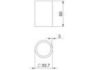 Distanzhülse BET DHI 060 33.7×60×3mm tauchfeuerverzinkt