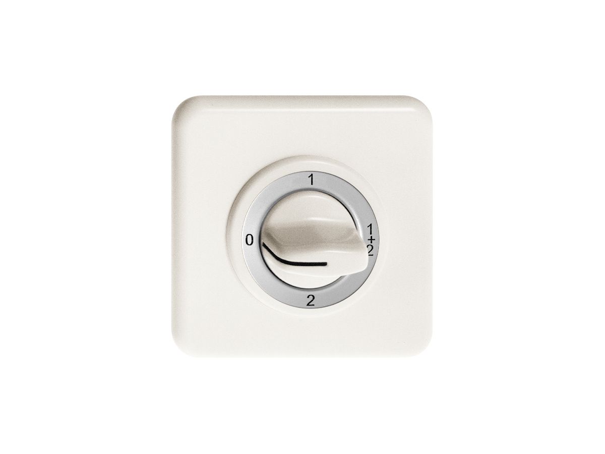 UP-Frontset 0-1-1+2-2 für Drehschalter FH weiss