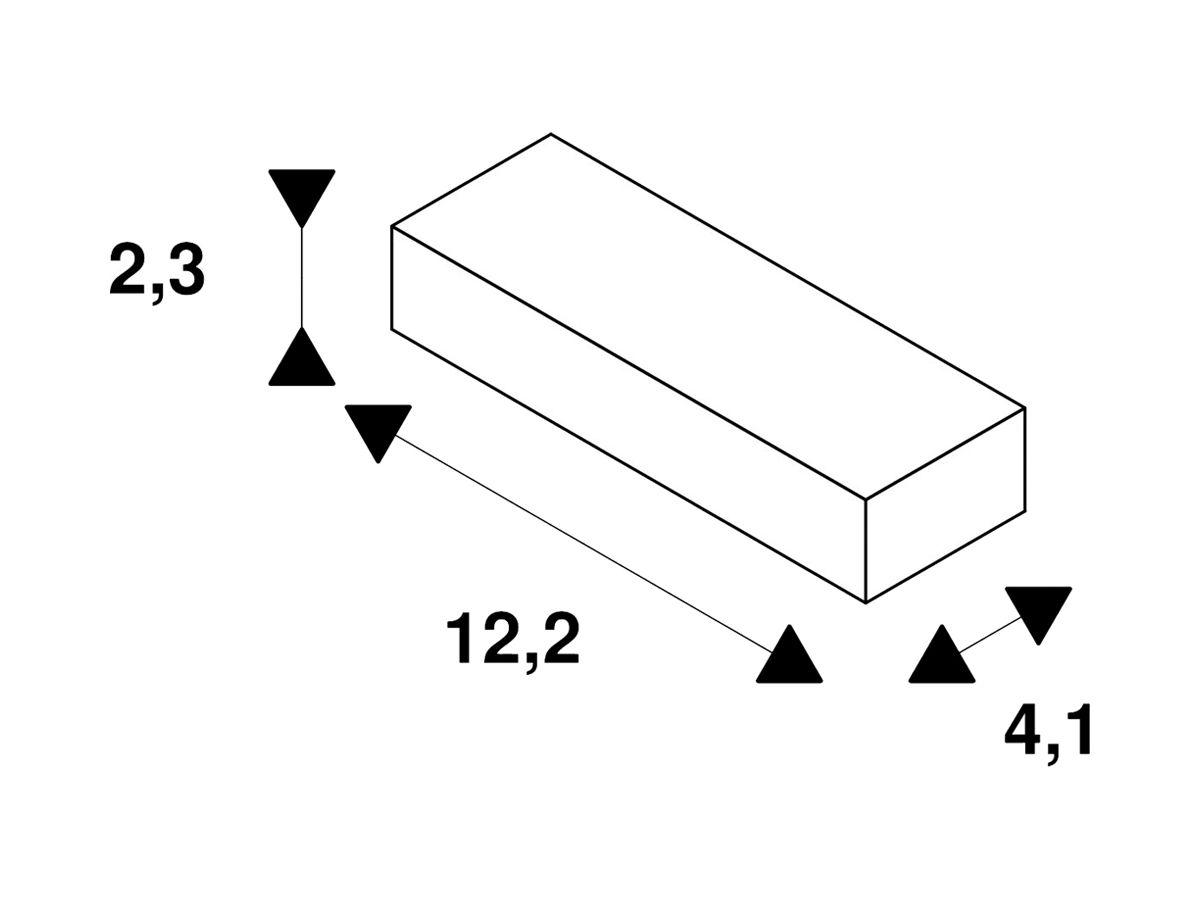 LED-Betriebsgerät SLV 7…9.8W 25V 500…700mA DIM 122×41×23mm